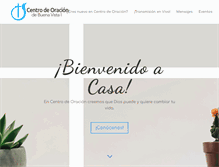 Tablet Screenshot of centrodeoracion.org